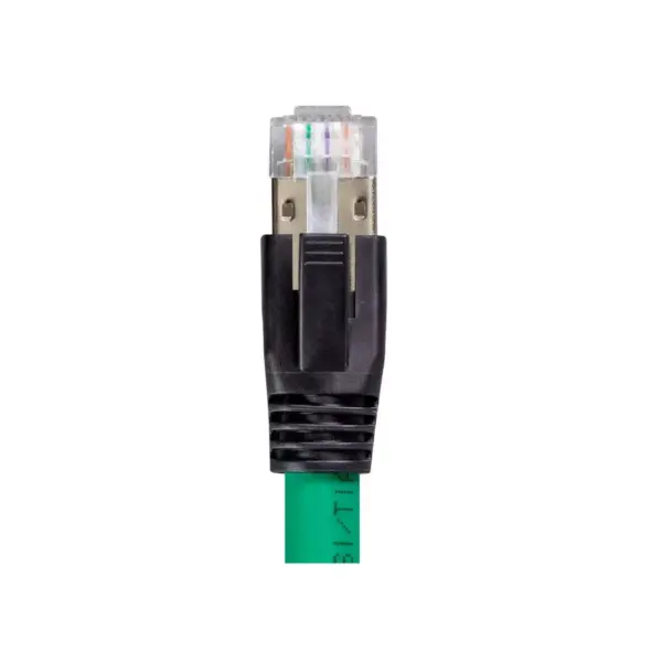 Monoprice Cat8 Ethernet Network Cable - 0.5 feet - Green | 2GHz, 40G, 24AWG, S/FTP - Entegrade Series