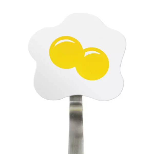 Tovolo Spatulart Fried Egg Nylon Flex Turner Yellow, White