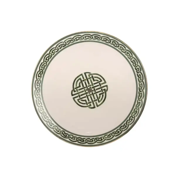 Transpac Dolomite 13 in. Multicolor St. Patrick's Day Celtic Platter