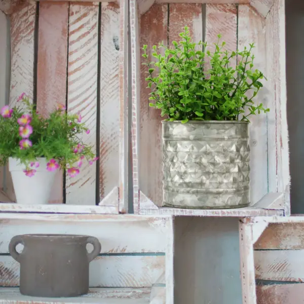 Stonebriar Antique Galvanized Metal Farmhouse Planter