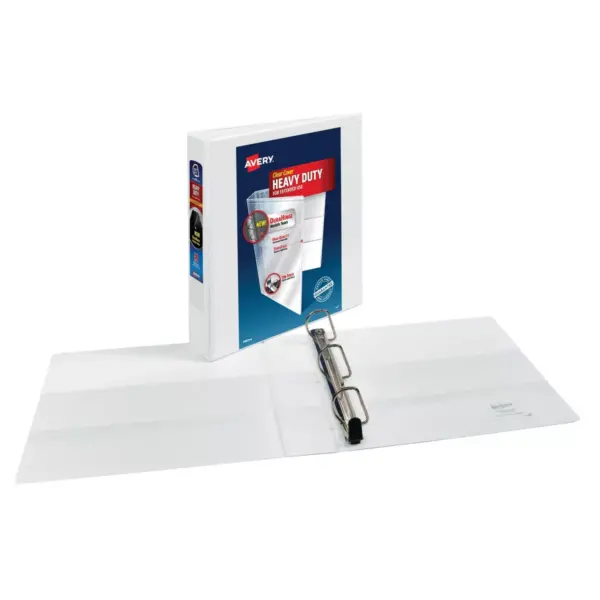 Avery 375 Sheet 1.5" Heavy-Duty Ring Binder White