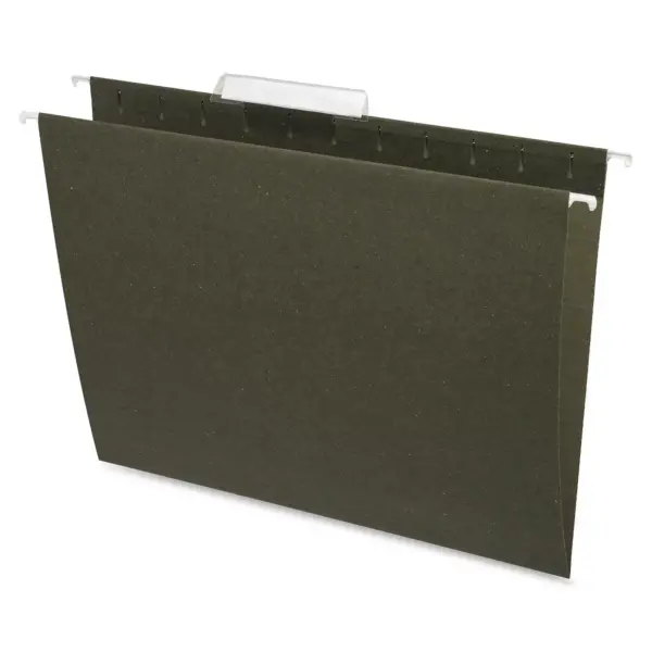 Business Source Hanging Folder 1/3 Tab Cut Letter 25/BX Standard Green 17532