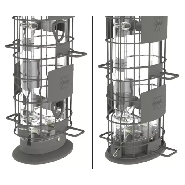 Droll Yankees Squirrel X4 Proof Bird Feeder - Gunmetal