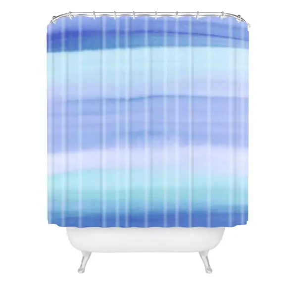 Amy Sia Ombre Blue Shower Curtain Blue - Deny Designs