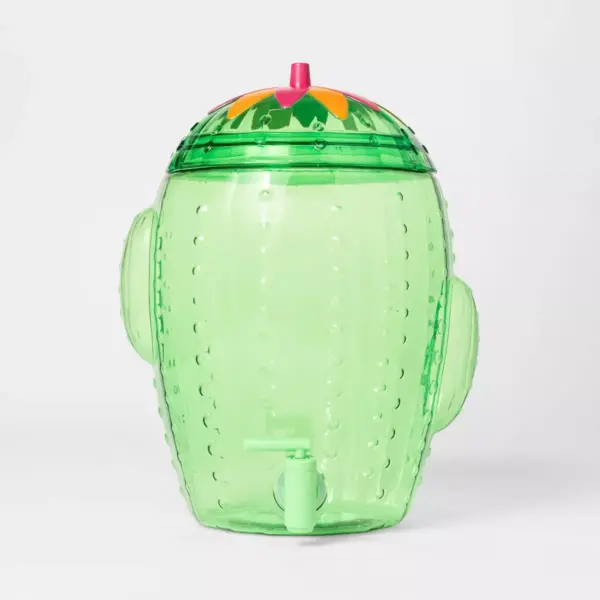 2gal Plastic Cactus Beverage Dispenser - Sun Squad™