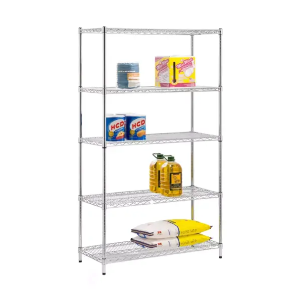 Honey-Can-Do 5 Tier Storage Rack 800lb Silver