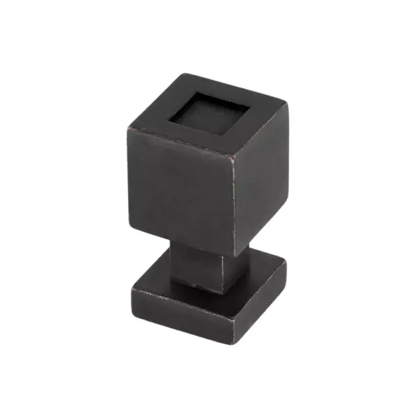 Sumner Street Home Hardware 0.625 4pc Knob Oil-Rubbed Bronze Rhombus Cube