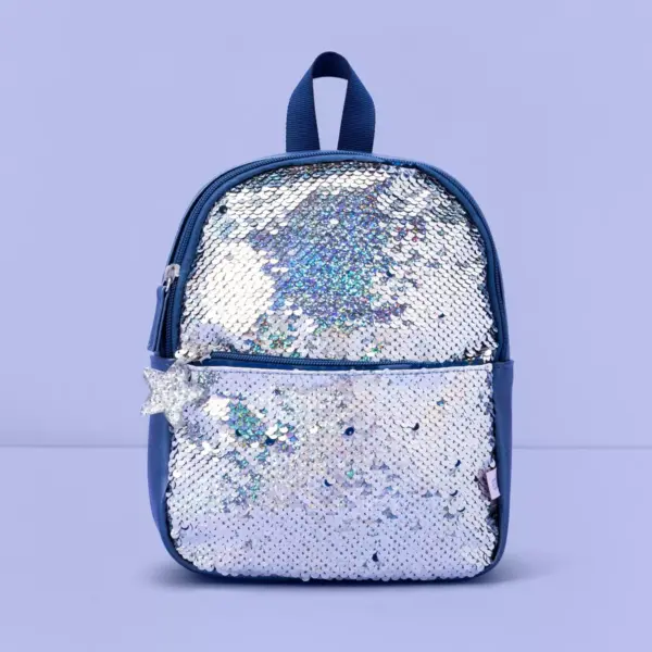 Girls' Flip Sequin Mini Backpack - More Than Magic™ Blue