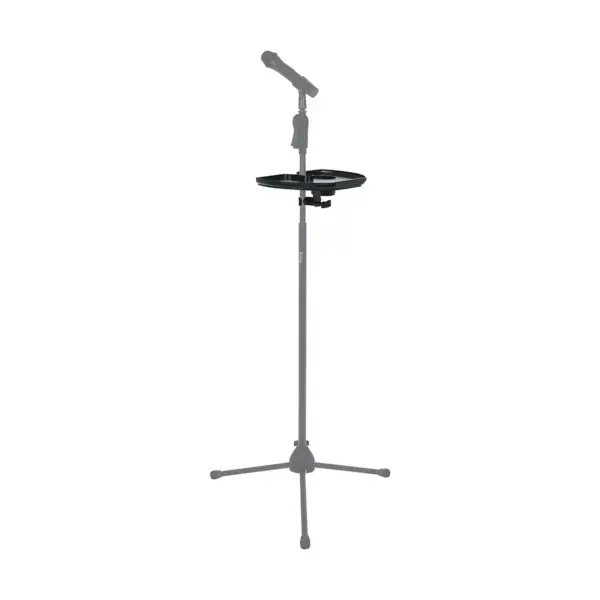 Gator GFW-MICACCTRAY Frameworks Extra Large Microphone Stand Accessory Tray with Drink Holder and Guitar Pick Tab