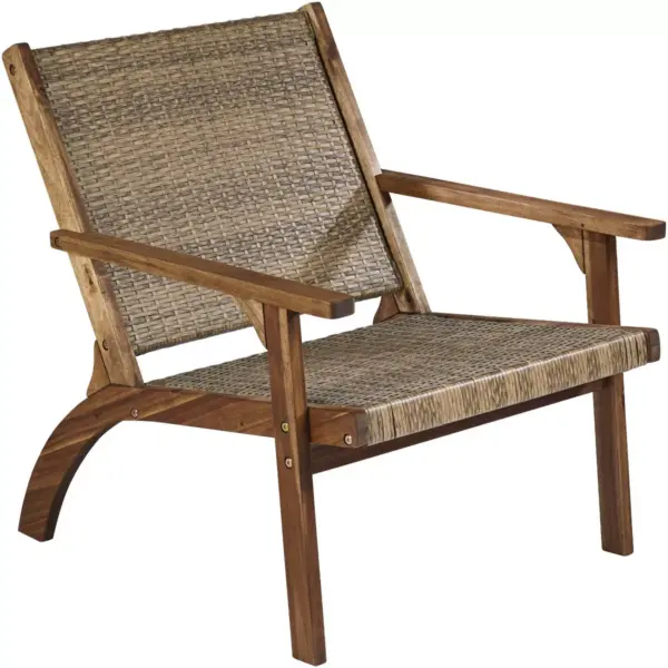 Teal Island Designs Perry 27 3/4" Wide Natural Wood Outdoor Armchair