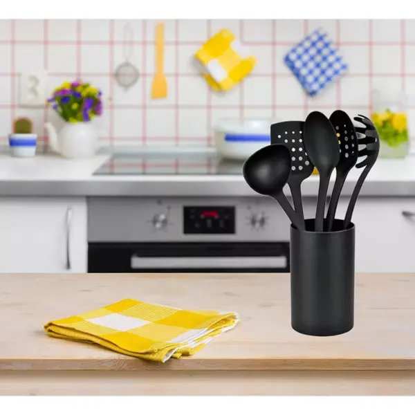 Hamilton Beach 6pc Soft Touch Utensil Set - Black