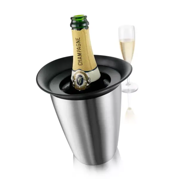 Vacu Vin Elegant Active Cooler Champagne Stainless Steel