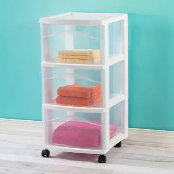 3 Drawer Medium Cart White - Room Essentials™