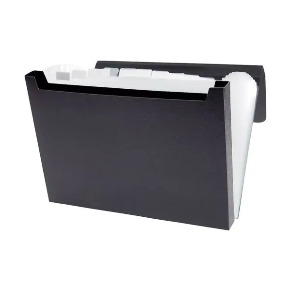 Staples Expanding File with 1" Document CS Letter Size 13-pocket Black TR51806/51806