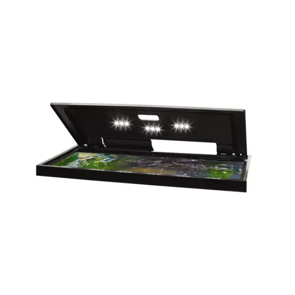 Tetra LED Hood 20 Inches By 10 Inches, Low-Profile Aquarium Hood With Hidden Lighting