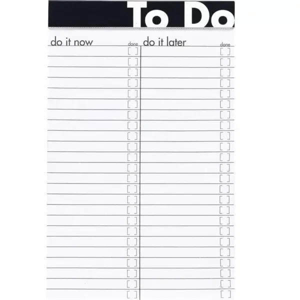 Ampad To Do Notepad 5" x 8" Wide Ruled Assorted Colors 368796