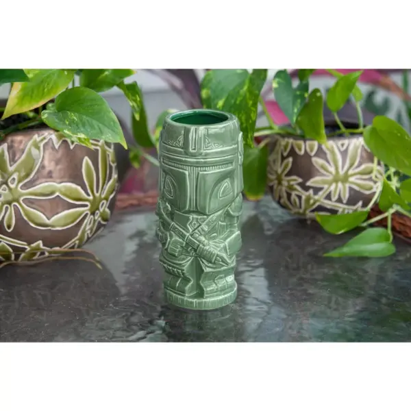 Beeline Creative Geeki Tikis Star Wars The Mandalorian Mando Mug | Ceramic Tiki Cup | 20 Ounces