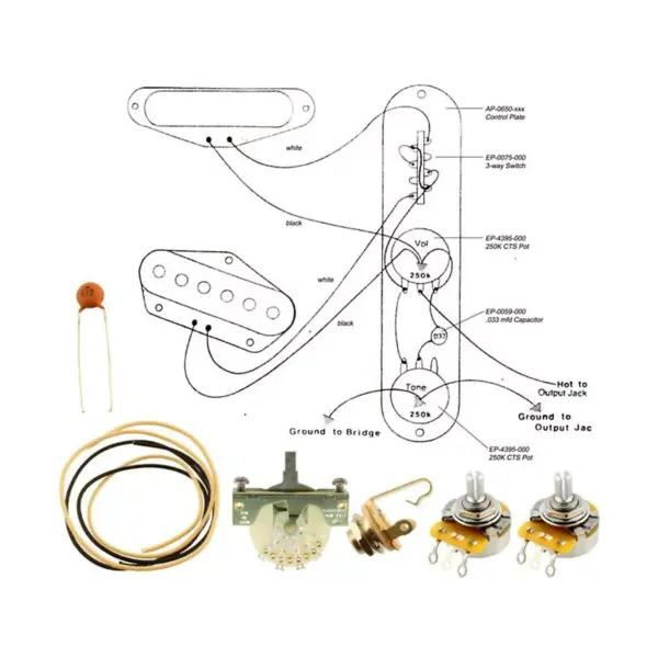 Allparts EP-4130-000 Wiring Kit for Telecaster