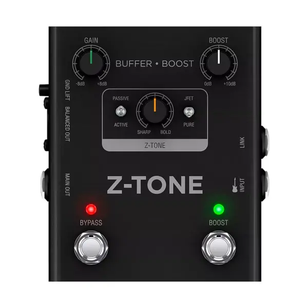 IK Multimedia Z-TONE Buffer Boost Effects Pedal Black