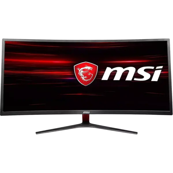 MSI Optix MAG341CQ 34 Inch 4K 3440 x 1440 8ms 100Hz 21:9 FreeSync Widescreen Curved Screen Gaming LED LCD VA Monitor - Black