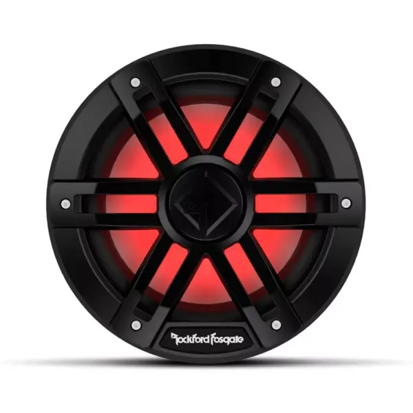 Rockford Fosgate M1D4-8B Weatherproof Color Optix DVC 4-Ohm Marine 8-Inch Subwoofer, Black