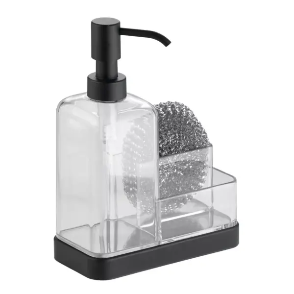 iDESIGN Forma 2 Soap & Sponge Caddy Black