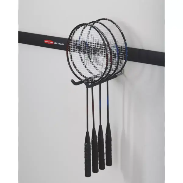 Rubbermaid Fast Track Wall Mounted Garage Storage Utility Multi Hook (4 Pack)