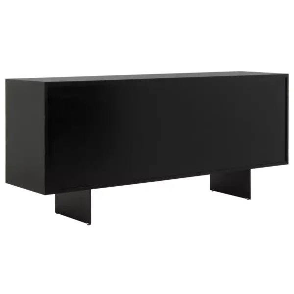 Jonna Wood Cabinet Brown/Black - Safavieh