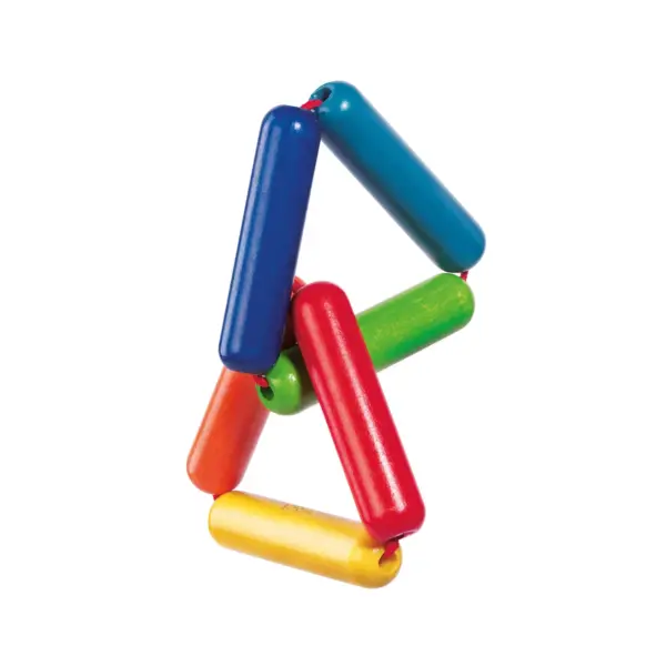 HABA Triangles Wooden Clutching Toy & Teether (Made in Germany)