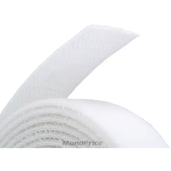 Monoprice 3-Pack Hook & Loop Fastening Tape 5 yard/roll, 0.75-inch - White