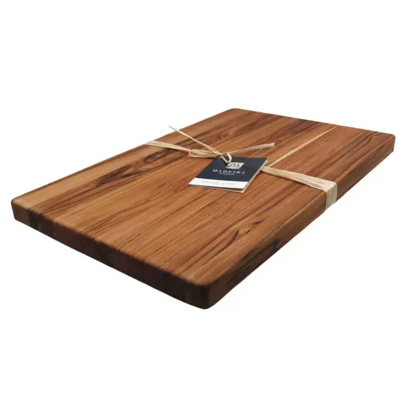 Architec Madeira Teak Edge-Grain Jumbo Cutting Board and Chop Block 23"x15"x1.25"