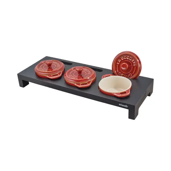 Staub Wood Mini Cocotte Stand - Black