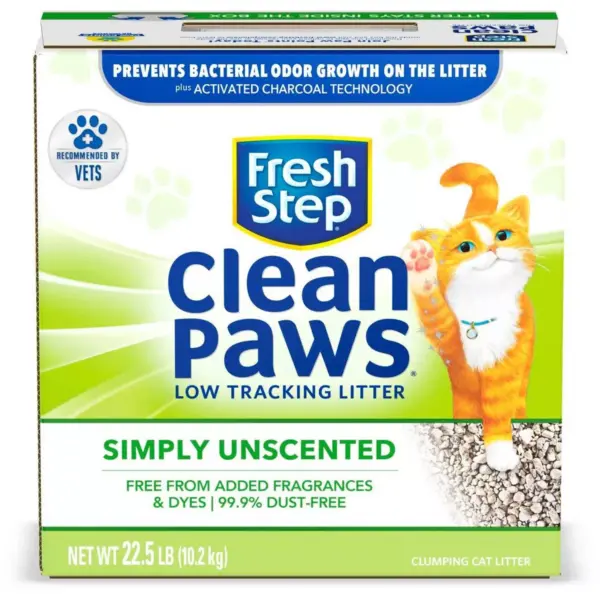 Fresh Step - Clean Paws Unscented Clumping Cat Litter - 22.5lb