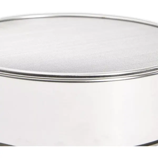 Juvale Stainless Steel Professional Round Flour Sieve for Baking (6.2 x 1.9 in)