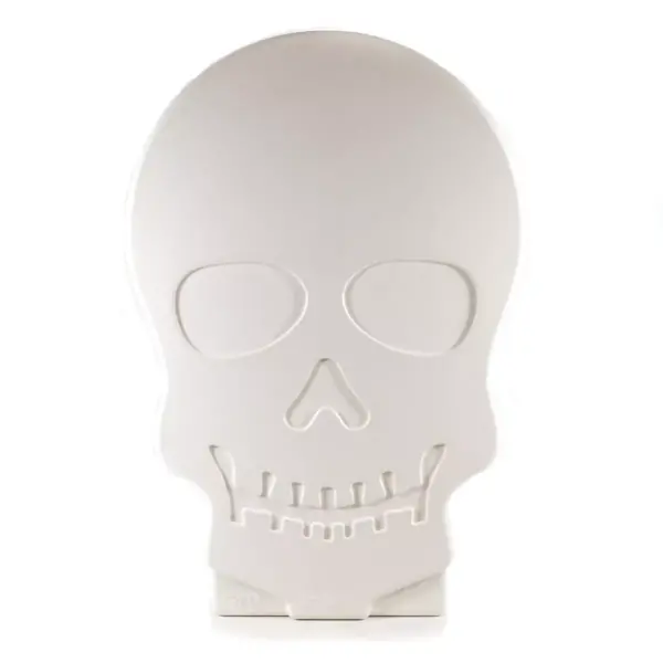 Halloween 28.0" Day Of The Dead Skull Figurine Indoor Outdoor Spooky  -  Novelty Sculpture Lights