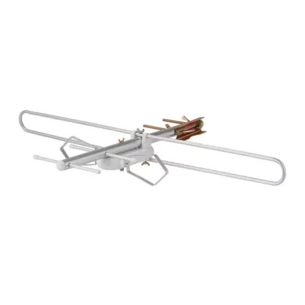 Monoprice Round Tube Attic or Outdoor VHF And UHF HDTV Antenna, 60 Mile Range, Anti-Rust, Waterproof and Weather Resistant