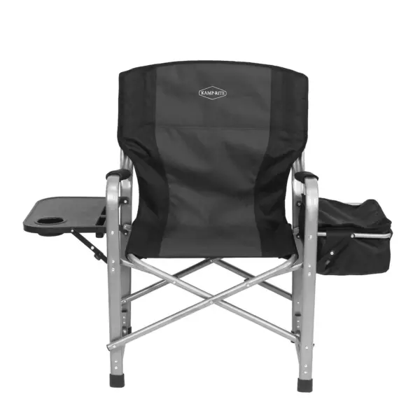 Kamp-Rite Outdoor Camp Folding Director's Chair with Table, Cooler, and Opener