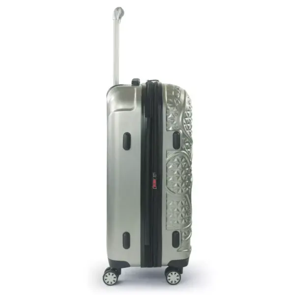 FUL Disney Mickey Mouse Textured 25" Hardside Rolling Suitcase - Silver