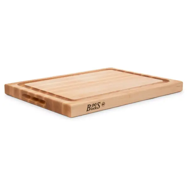 John Boos Block 15 Inch Wide Reversible Cutting/Carving Board with Juice Groove, 20 x 15 x 1.5 Inch, Solid Maple Wood