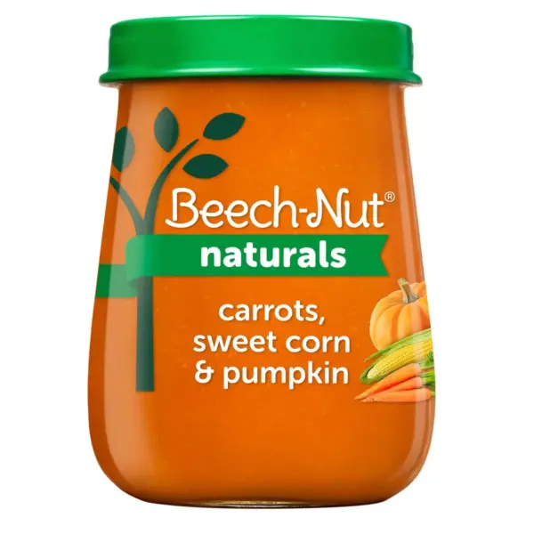 Beech-Nut Naturals Carrots, Sweet Corn & Pumpkin Baby Food Jar - 4oz