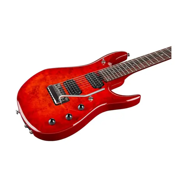 Ernie Ball Music Man John Petrucci 7 JP7 Quilt Maple Top Rosewood Fingerboard Electric Guitar Dragon's Blood