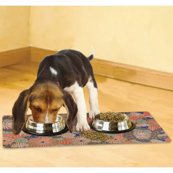 Drymate Dog and Cat Feeding Placemat - Reef Brown