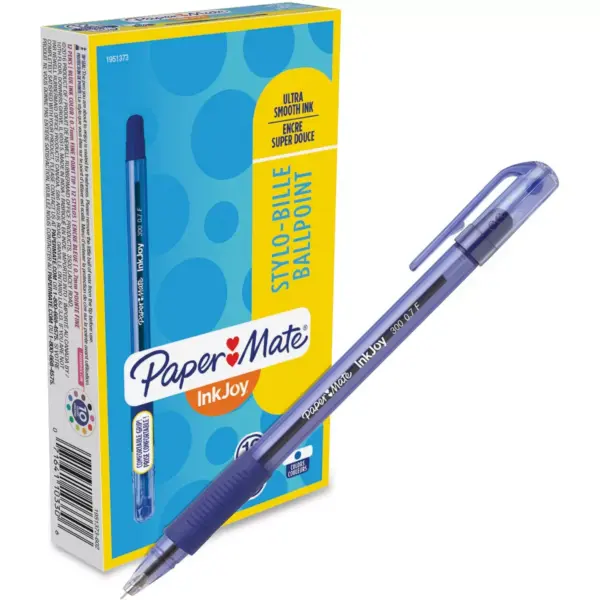 Paper Mate InkJoy 300 Ballpoint Stick Pen Blue Fine Dozen 1951373