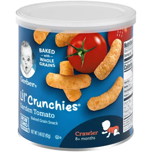 Gerber Lil' Crunchies Garden Tomato Baked Corn Baby Snacks - 1.48oz