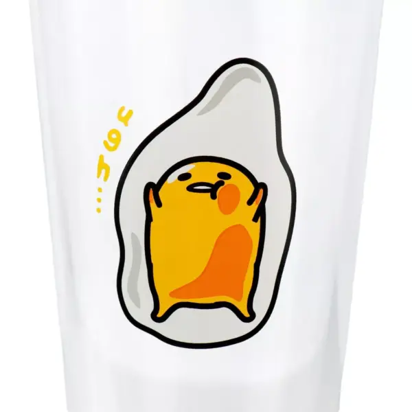 Se7en20 Gudetama Lazy Egg Laying Face Up 16oz Glass