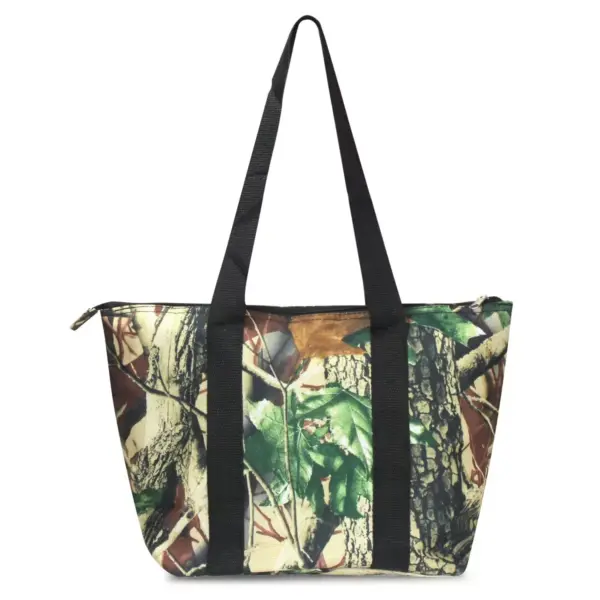 Zodaca Large Insulated Lunch Tote Bag, Natural Camoflague