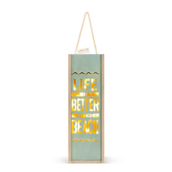 DEMDACO At the Beach Lantern Blue