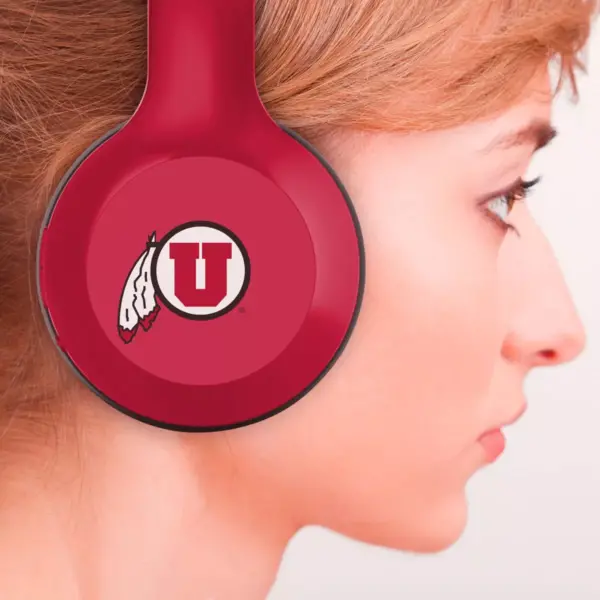 NCAA Utah Utes Wireless Bluetooth Over-Ear Headphones