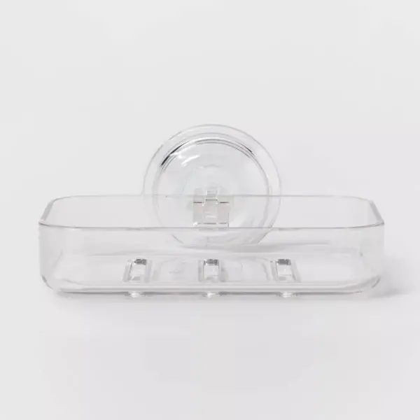 Suction Soap Dish Clear - Room Essentials™