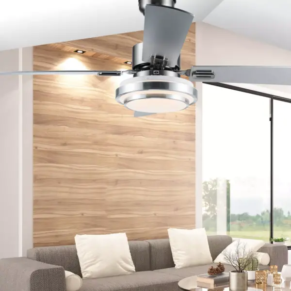 51" LED 4-Blade Soren Integrated Ceiling Fan - River of Goods